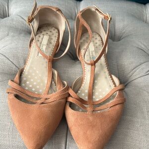 Boden Tan Strappy Heels